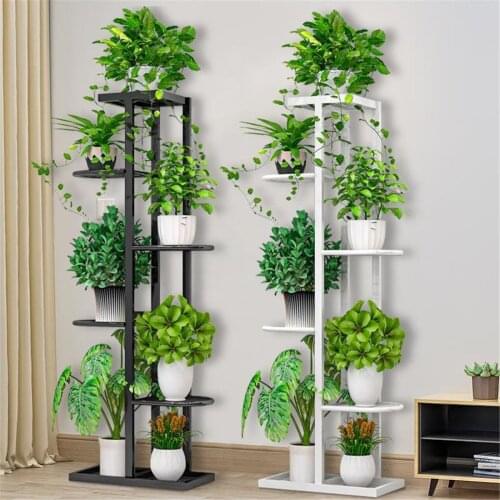 5 Layers Iron Flower Stand Pots Tray Plant Shelves Planter Display Rack Storage Holder Shelf Home Balcony Garden Decoration