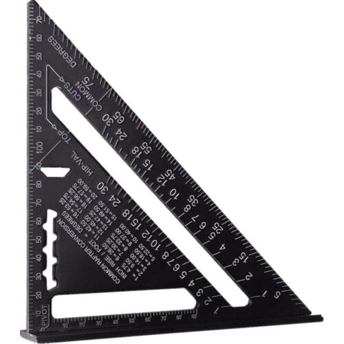 7Inch Measuring Tool Ruler Layout Tools for Roofing Rafte Carpenters ruler Joiner square for Tailors pattern logarithmic ruler