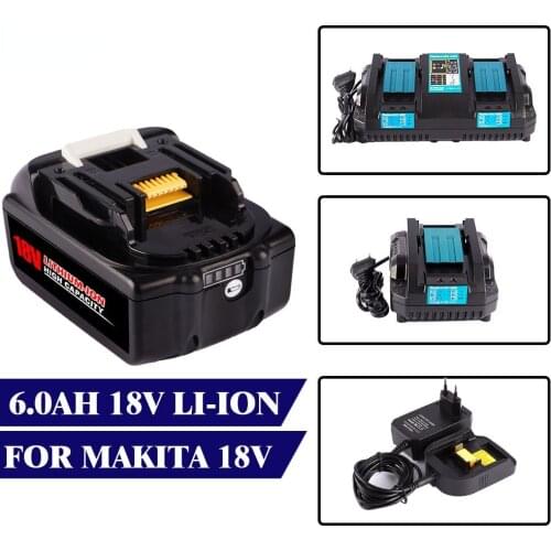 18V Upgraded Version BL1860 Rechargeable Battery 6000mAh Lithium ion for Makita 18v Battery BL1840 BL1850 BL1830 B Serice