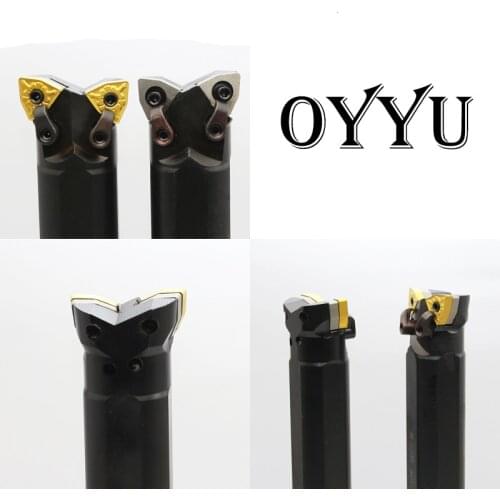 CNC tool holder double-head shank S25R-MW08-R outer circle inner hole share a machine clamp boring bar S25R-MW08-L