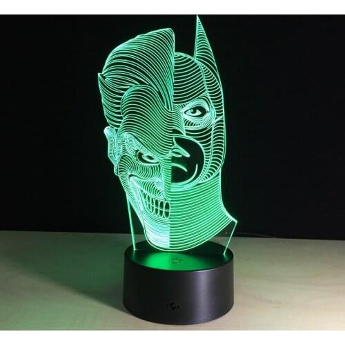 Double sided creative gift lamp LED desk lamp Usb Led 3d Lamp Power Bank Led Usb Led Night Light