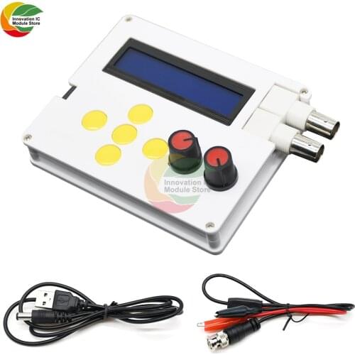 1Hz-500KHz DDS Function Signal Generator DC 4V-10V Sine Square Triangle Swatooth Pulse Generator Keyboard 1602 LCD Display