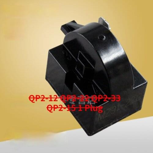 2 pcs new for Refrigerator fittings freezer PTC starter thermal protector relay QP2-12 QP2-22 QP2-33 QP2-15 1 Plug