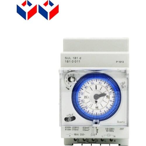 24 Hours Daily Programmable 15 mins Setting Quartz Mechanical Timer Switch SUL181D