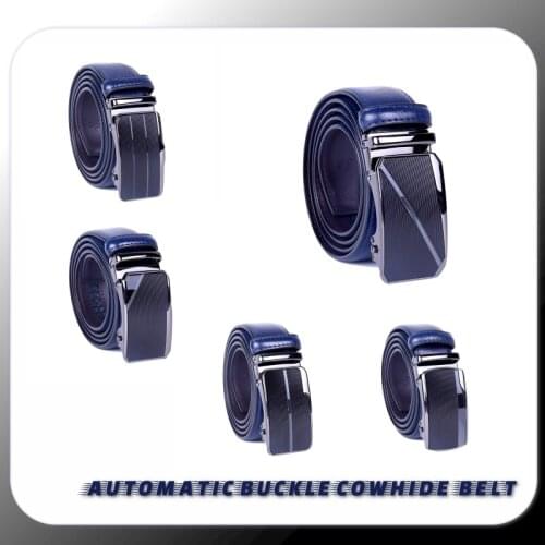 For Men fashion Formal Automatic Buckle Belt Genuine Cow Leather Automatic Belt Genuine Leather Mens business Strap