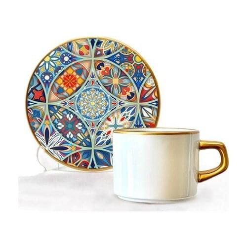 Asaf Tea Cup Set 12 Pieces Mandala