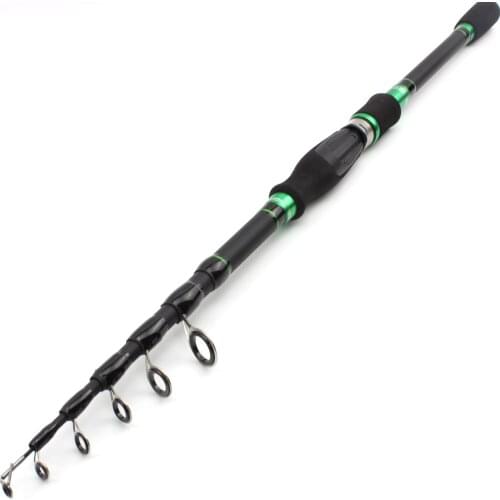 NEW 1.8m2.1m2.4m2.7m lure pole Portable Telescopic Fishing Rod carbon rod M power Spinning Rod Pole Lure Weight 7-28g pesca