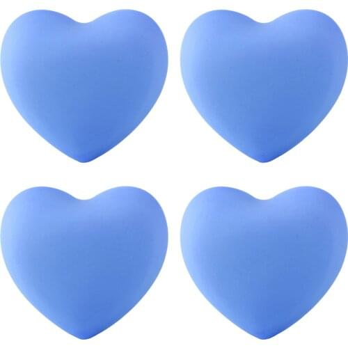 4pcs Soft Rubber Cartoon Heart Shape Cabinet Drawer Knobs Furniture Pull Handles Creative Doorknob For Cabinet Drawer Wardrobe