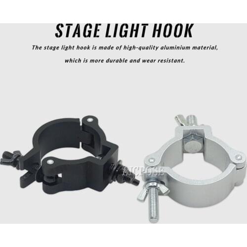 Stage Light Hook Alumimun Alloy Stage Lights Clamp Hanger Hooks Bracket Stage Heavy Duty Hook Theatre Lighting Kit 48-51mm 100kg