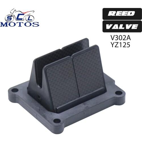 Sclmotos- V302A Motorcycle Reed Valve Intake PIpe For YAMAHA YZ125 1995-2004 Reed Valve System Dit Pit Bike Motocross Racing