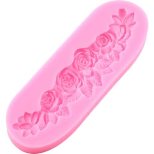Rose Flower Silicone Mold Wedding Fondant Cake Decorating Tools DIY Sugarcraft Molds Candy Clay Chocolate Gumpaste Moulds