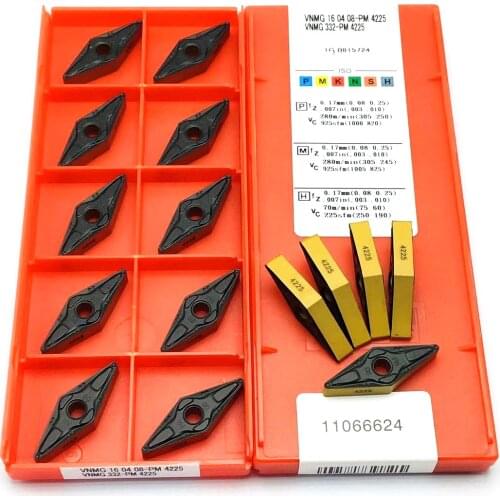 Turning insert VNMG160408 PM 4225 Cermet grade high quality carbide insert CNC lathe external turning tool VNMG160408 PM4225