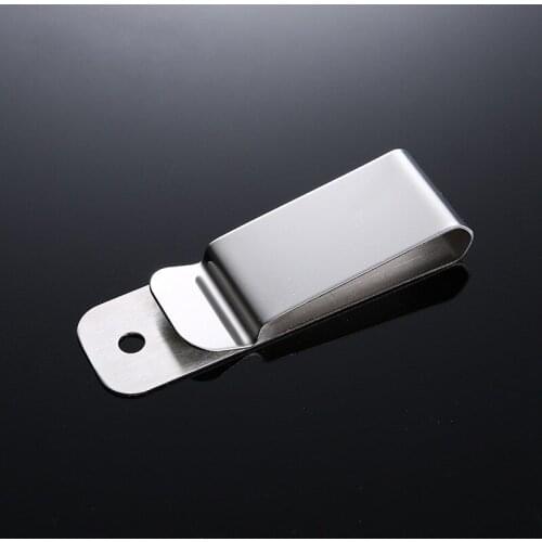 Creative 304 Stainless Steel Wallet Multi-Purpose Male And Female Waist Hanging Clip Key Chain Bank Card Holder Bill Clip
