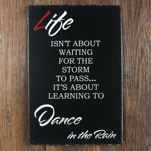 Inspirational Love Marriage Family Quote Tin Sign Metal Wall Decor Home Display 20x30CM