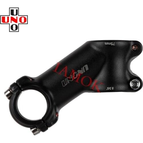 UNO Bicycle Black/Silver Stems 35 Degree 60-135mm Iamok Mountain Bike Ultra Light Stem Red/White/Gray Logo