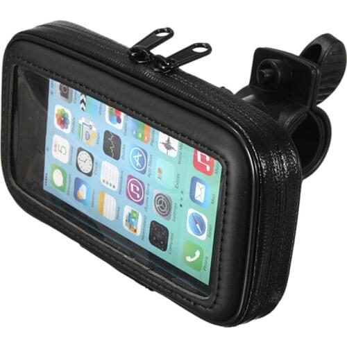 AUTO -Motorcycle Bike Handlebar 5.5 Inch Waterproof Bag Case Cell Phone Gps Mount Holder