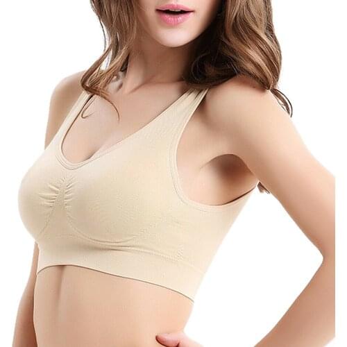 Women Seamless Sports Bra Push Up Sport Top for fitness Wrapped Padded Sports Bras Vest Plus Size Running Gym Workout Bra