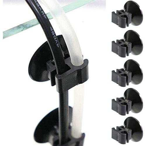 5Pcs Aquarium Suction Cup Clip Fish Tank Oxygen Tube Hose Pump Power Cord Buckle Wire Finisher Suction Cups Aquarium Accessories