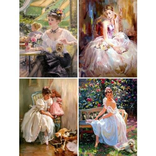 5D Diamond Painting Portrait Beauty Cross Stitch Kit DIY Full Square/Round Diamond Embroidery Mosaic Art Home Decoration Picture