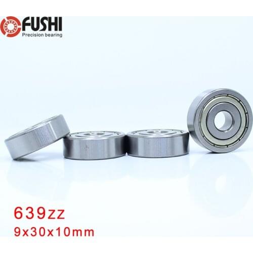 639ZZ Bearing 9*30*10 mm 4Pcs ABEC-1 Grade 639Z Miniature 639 Z ZZ Ball Bearings