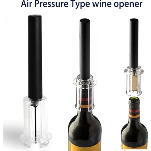 Bar Accessories Air Pump Wine Bottle Opener Air Pressure Vacuum Wine Corks Corkscrew Tool Stainless Steel Pin Type Bottle Pumps