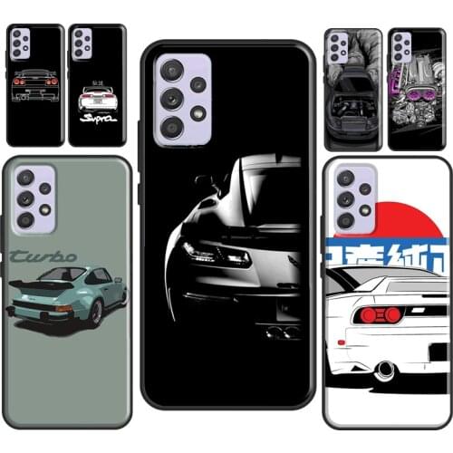 Sports Car JDM Drift For Samsung Galaxy A52 A12 A32 A72 A10 A40 A50 A70 A21S A20e A11 A31 A41 A51 A71 Case