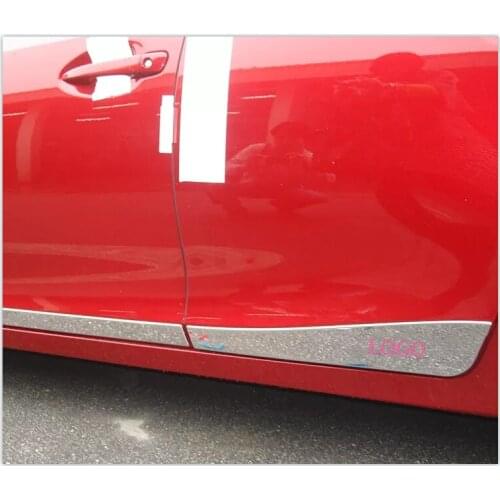 For Lexus CT200H 2011-2016 SUS304 Stainles Steel Body Door Side Body Molding Trims Overlay Cover Car Styling Accessories