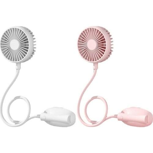 EAS-WS13 Hands-Free Neck Band Hanging USB Rechargeable Dual Fan Summer Portable Mini Air Cooler