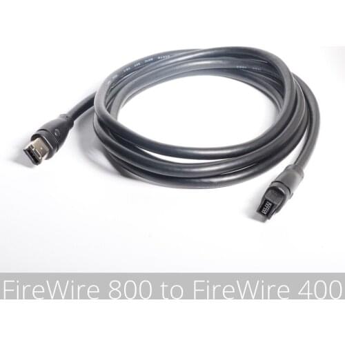 FireWire 800 to 400 9 to 6 pin Cable (9pin 6pin) 6FT 1.8M 3M 5M, IEEE 1394 Firewire 800 9-pin/6-pin Cable 6 Feet(9 pin to 6 pin)