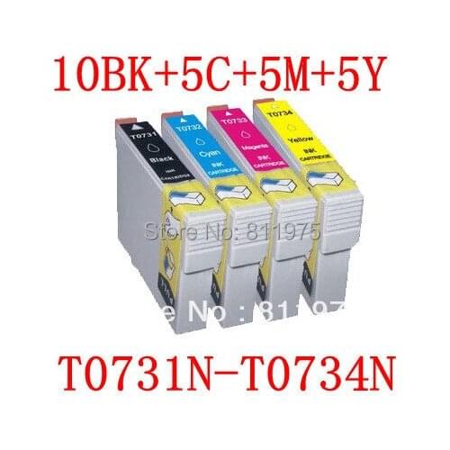 73N 4 color compatible ink cartridge For EPSON Stylus T10/T11/T20/T21/T40W/T13/TX220/T20E/TX213 printer full ink High quality