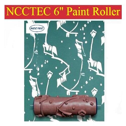 6'' NCCTEC soft rubber decorator roller FREE shipping | 150mm wall paint roller tools