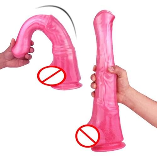 Super Long Big Animal Horse Dildo Anal Plug Sex Toys For Woman Realistic Dildo With Suction Cup Men Gay Anus Vaginal Expansion