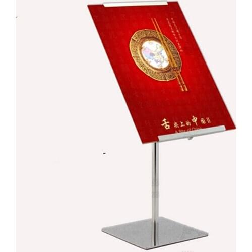 Adjustable Table Poster Banner Display Stand Rack Poster Holder For A4 A3 Kt Advertising Board Metal Sign Holder Desk Sign Rack