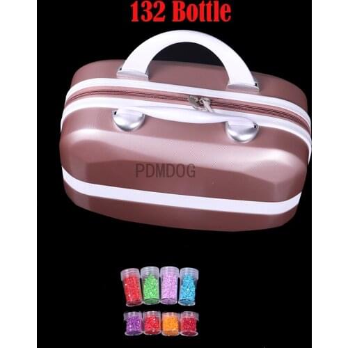 132 Bottles Storage Box Jewelry Box Diamond Painting Container Bag Carry Case Bottles Accessories Tool Container Bag Tray Funnel
