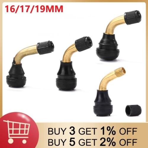 Tire Valve Stem 90 Degree Copper Vacuum Tyre Valve for Motorcycle Scooter Motorcycle Tubeless eValve Stems Right angle 90 degree