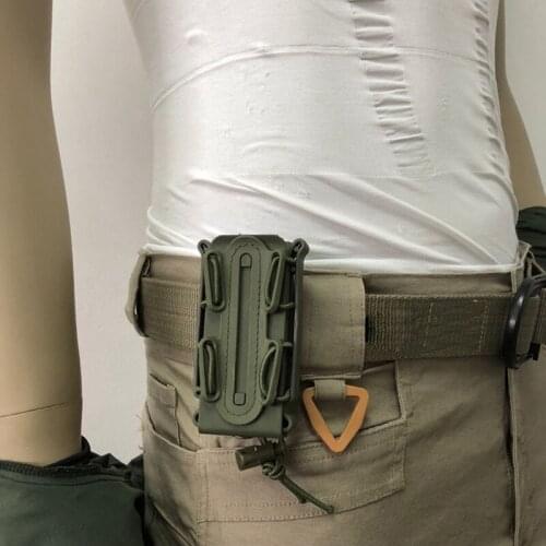 Tactical 9mm Molle Pistol Mag Military Magazine Pouch Holster Fastmag Belt Clip and Molle Soft Shell Mag Pouch Plastic Pouch Bag