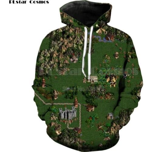 PLstar Cosmos Heroes of Might & Magic 2018 new design Games map 3d Print Hoodies Mens Fashion Sweatshirt Casual Unisex hoodies