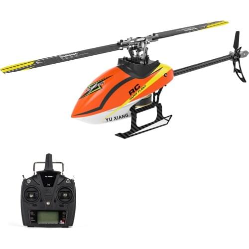 YU XIANG F180 RC Helicopter 2.4GHz 6CH Flybarless 3D/6G Stunt Helicopter RTF Dual Brushless Motor RC Helicopter Gift for Adults