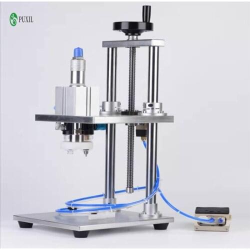 High Quality PUXIL Glass Perfume Bottle Capper Machine, Perfume Pressing Machine