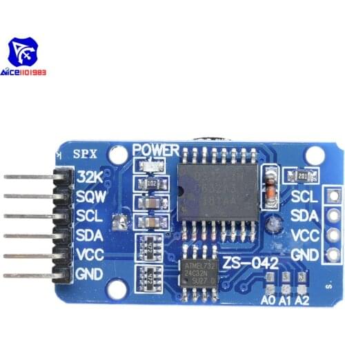 Diymore DS3231 AT24C32 IIC High Precision RTC Real Time Clock Memory Module for Arduino without Battery