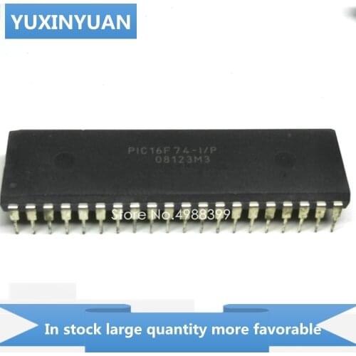 YUXINYUAN 5PCS/LOT PIC16F74-I-P PIC16F74IP PIC16F74 I P 16F74-I-P 16F74IP DIP40 in stock in stock