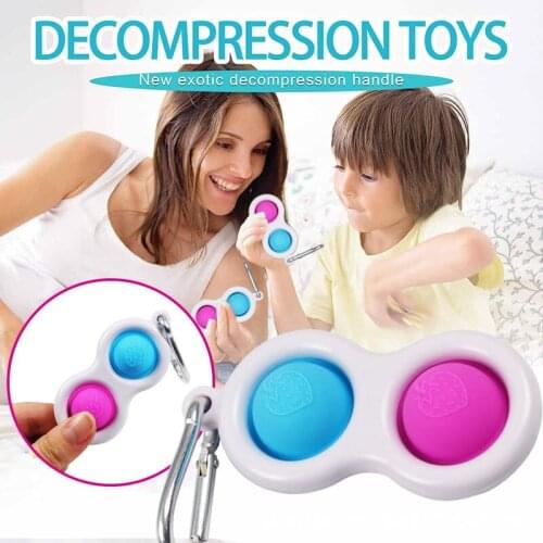 Hot Sale Silicone Fingertip Keychain Rodent Pioneer Decompression Toy Bubble Music Finger Bag pendant suitable for all kinds of