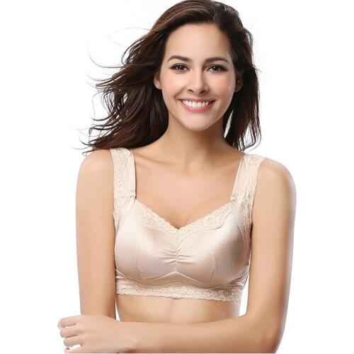 2019 Fashion Sleep Bra Top Wire Free Bras for Women Super Comfortable Lace Stitching Underwear Female Lingerie