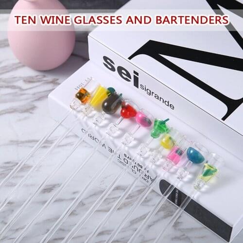 10Pcs Swizzle Stick Cocktail Agitator Juice Drink Stirrers Stir Swizzle Bar Sturdy Durable Sticks For Restaurant Party Cafe