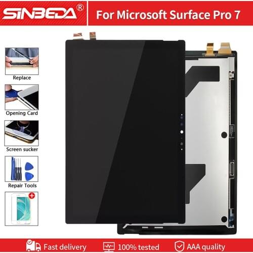 12.3" 100% Original For Microsoft Surface Pro 7 1866 LCD Touch Screen Digitizer display assembly replacement For Pro7 LCD