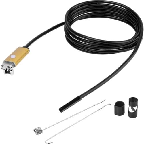 2 in1 endoscope 5 m cable 5.5 mm 6 LED lens IP67 waterproof handheld detection endoscope for Android mobile phone PC tablet