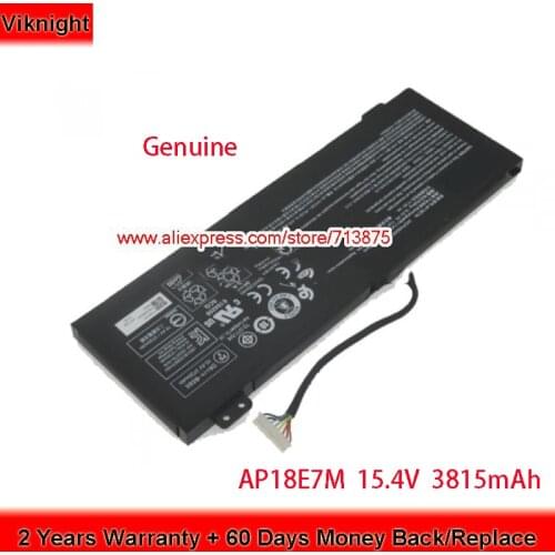 Genuine 15.4V 3815mAh AP18E7M Battery for Acer Aspire 7 A715 AN517-51 Aspire 7 A715-74G-52B0 A715-74G-59DN A715-74G-79EJ