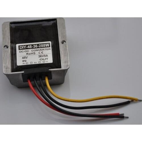 DC-DC Converter 48V(40V-60V) Step Down 36V 8A 288W Module DC Buck Converter Voltage Power Converter Adapter Regulator Waterproof