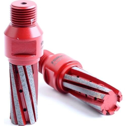 Diameter 25mm with 1/2 gas thread diamond finger bit with 8pcs segments for stone