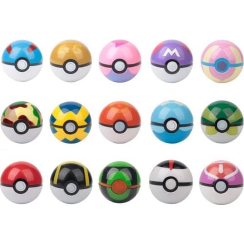 14 styles 7CM Takara Tomy Pokemon Pokeball Pvc Action Figure Toys Poke Ball for Kids Birthday Christmas Gifts